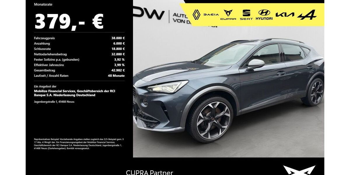 Cupra Formentor 17.900 km 36.980 &euro; Mosbach 74821