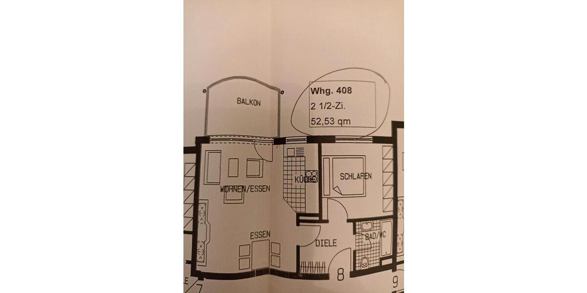 2 Zimmer Wohnung mit Balkon incl Küche und Stellplatz 2 zimmer