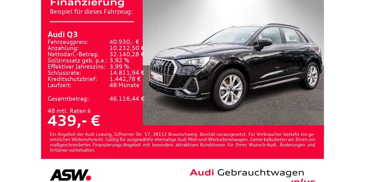 Audi Q3 11.900 km 40.930 &euro; Heilbronn 74074