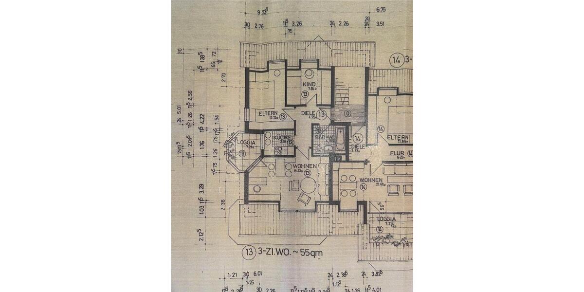 Etagenwohnung Bad Friedrichshall - 3 Zimmer, 55 m&sup2;, 229.000&euro; | Angebot:27211442