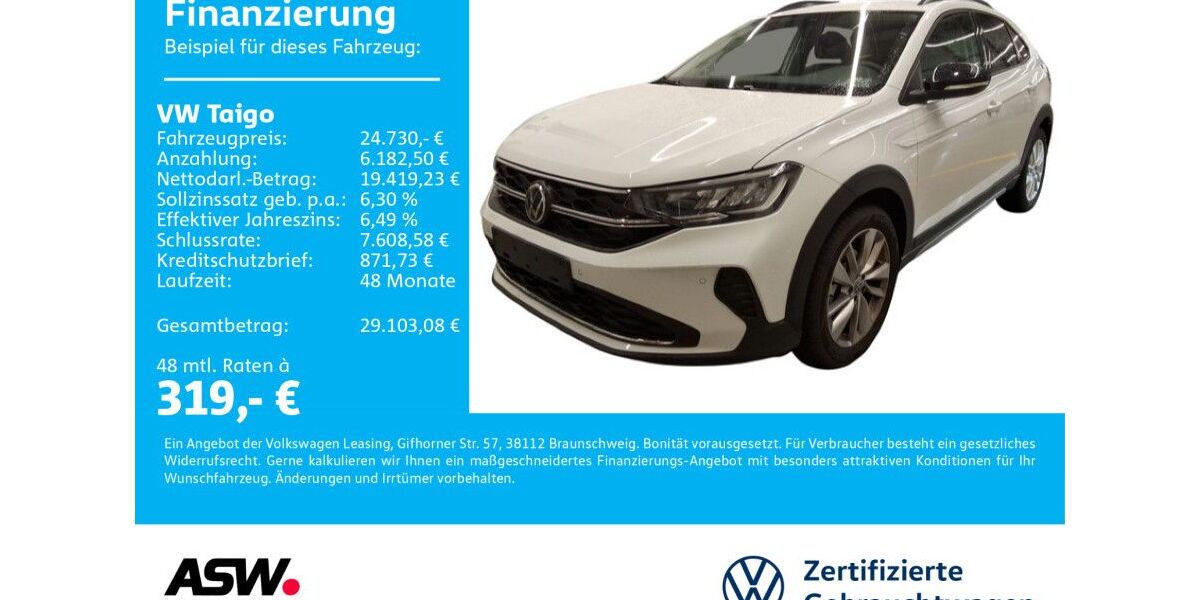 VW Taigo 2.700 km 24.730 &euro; Bad Rappenau 74906
