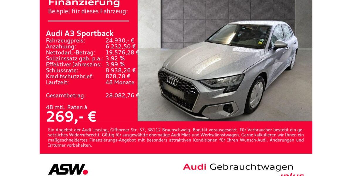 Audi A3 49.500 km 24.930 &euro; Heilbronn 74074