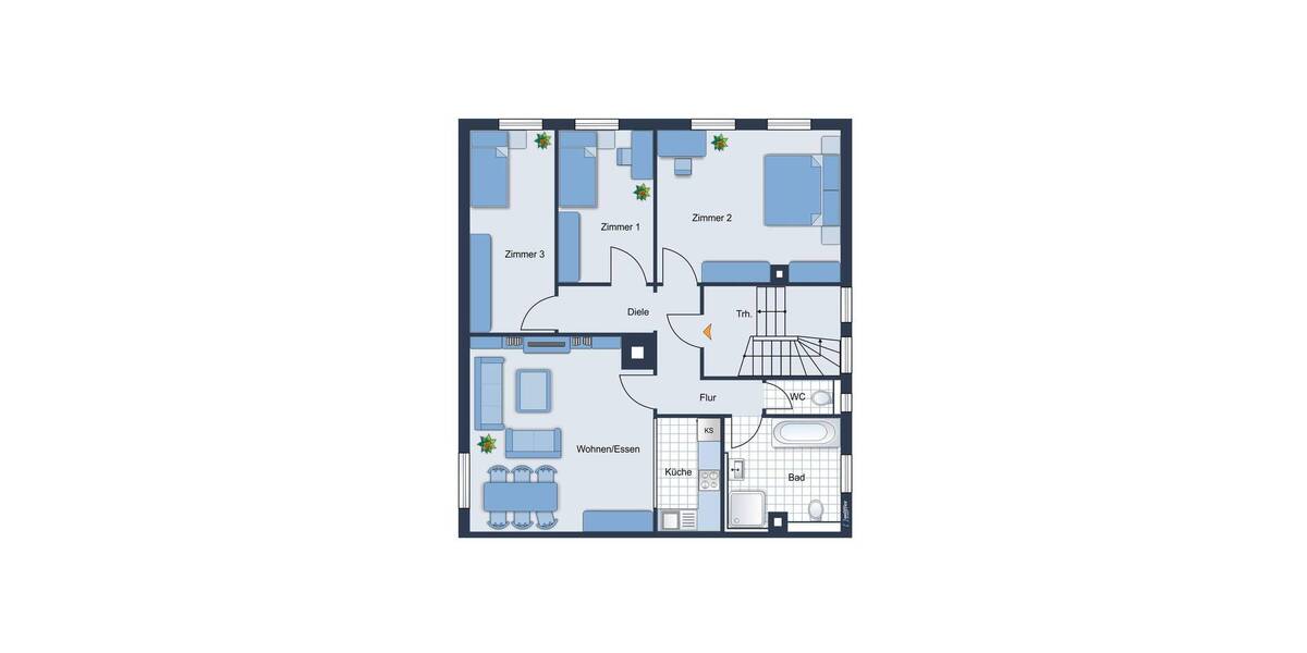 Etagenwohnung Heilbronn Kernstadt - 4 Zimmer, 89 m&sup2;, 267.000&euro; | Angebot:22587793