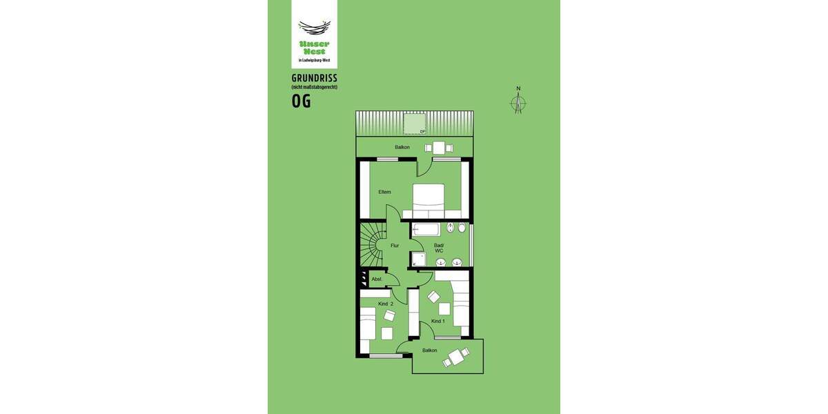 Unser Nest! Doppelhaushälfte in Ludwigsburg-West 6 zimmer