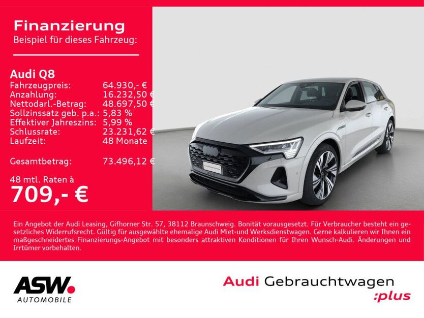 Audi Q8 e-tron 4.990 km 64.930 € Heilbronn 74074