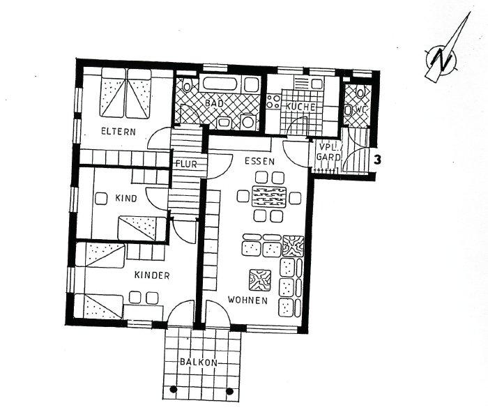 Etagenwohnung Bietigheim-Bissingen Bissingen - 4 Zimmer, 95 m&sup2;, 1.260&euro; | Angebot:26364867
