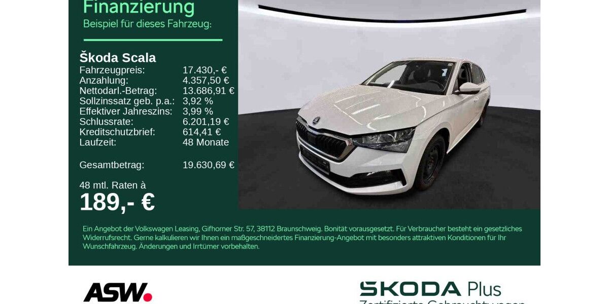 Skoda Scala 37.600 km 16.430 &euro; Sinsheim 74889