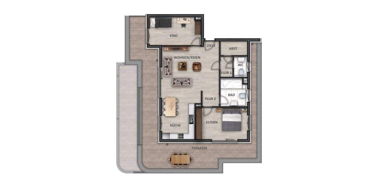 Etagenwohnung Heilbronn / Neckargartach Neckargartach - 3 Zimmer, 107 m&sup2;, 674.900&euro; | Angebot:24182074