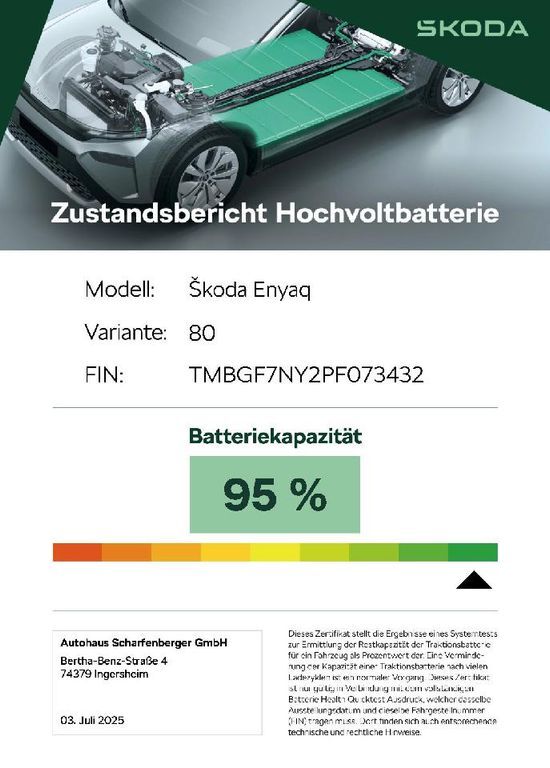 Skoda Enyaq 35.500 km 41.999 € Ingersheim 74379