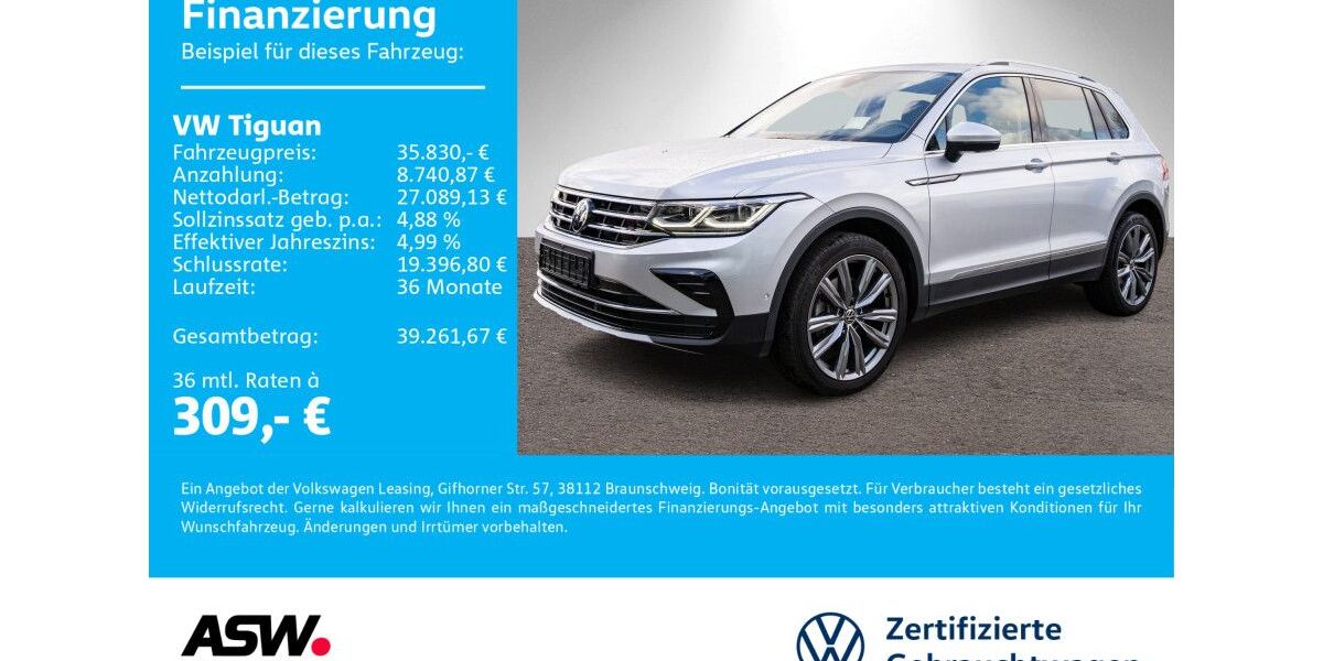 VW Tiguan 39.990 km 35.830 &euro; Neckarsulm 74172