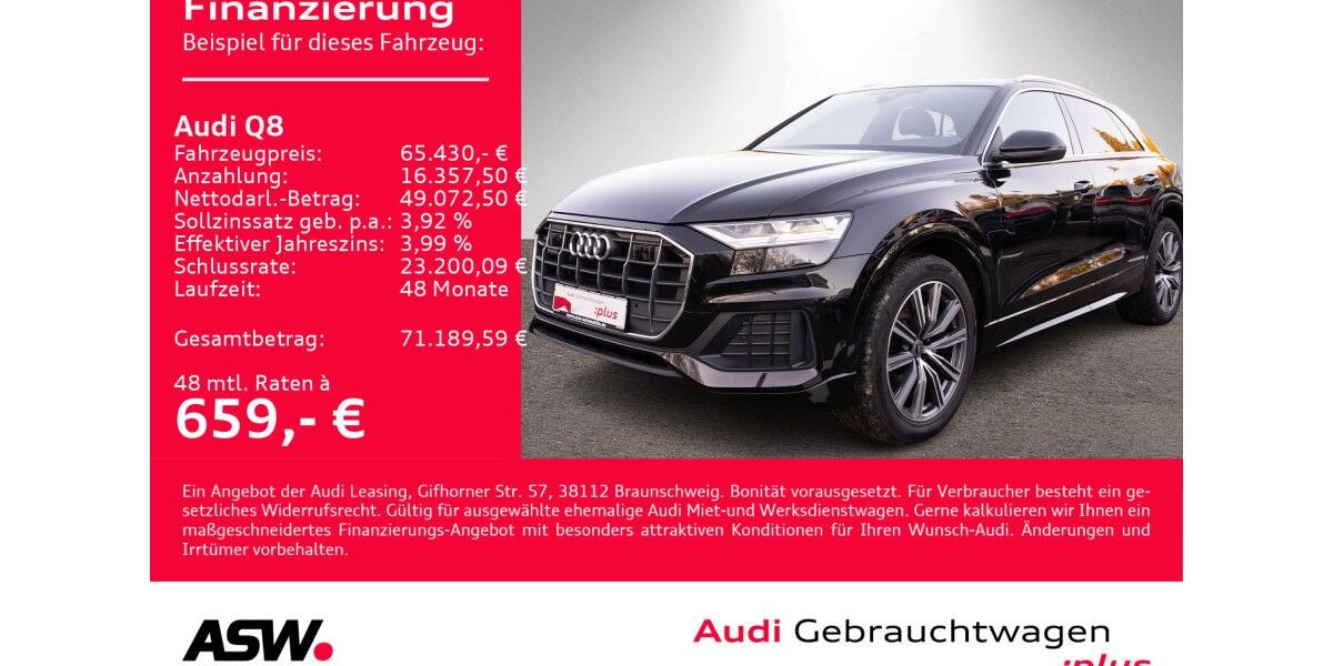 Audi Q8 69.200 km 65.430 &euro; Heilbronn 74074