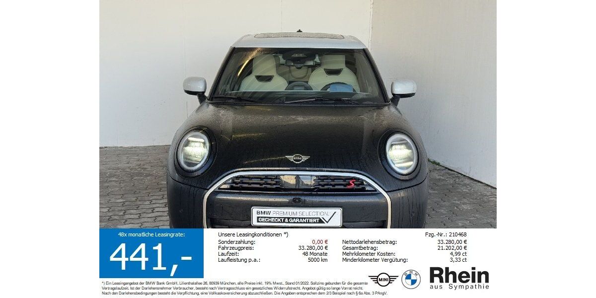 Mini Cooper S 2.044 km 31.680 &euro; Heilbronn 74076