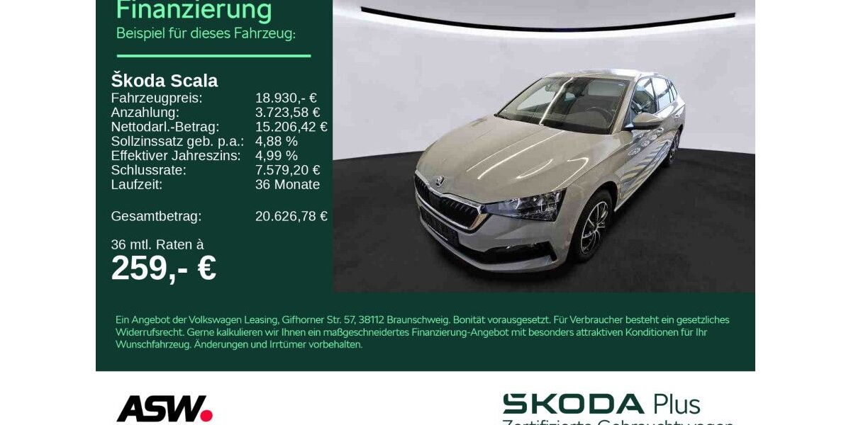 Skoda Scala 67.600 km 17.930 &euro; Bad Rappenau 74906