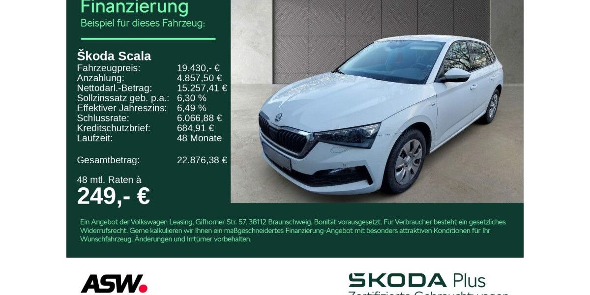 Skoda Scala 29.600 km 19.430 &euro; Heilbronn 74076