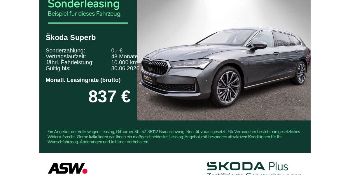 Skoda Superb 17.990 km 62.930 &euro; Heilbronn 74076