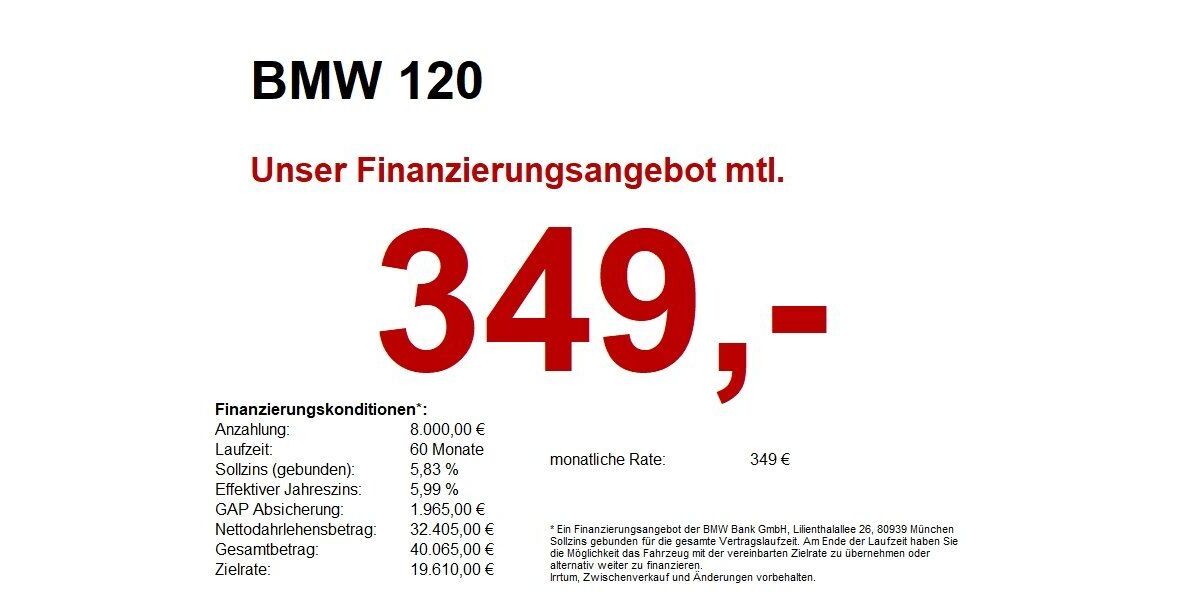 BMW 120 5.339 km 38.444 € Heilbronn 74074