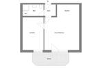 Dachgeschoßwohnung Ellhofen - 2 Zimmer, 39 m&sup2;, 750&euro; | Angebot:25638370