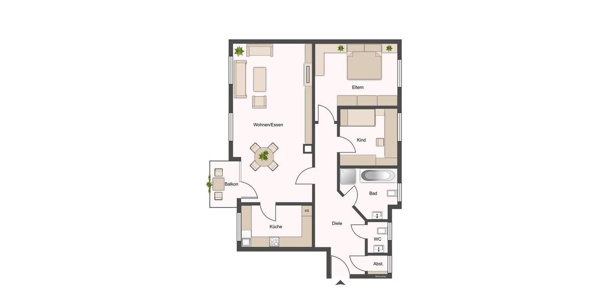 Etagenwohnung Pfedelbach-Heuberg Heuberg - 3 Zimmer, 93 m&sup2;, 290.000&euro; | Angebot:26570337