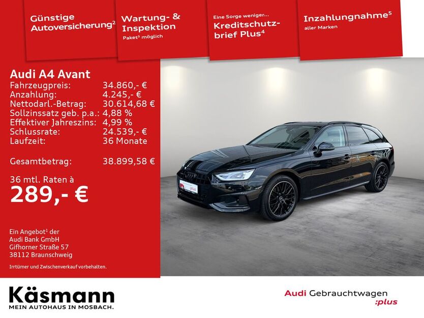 Audi A4 10.103 km 33.880 € Mosbach 74821