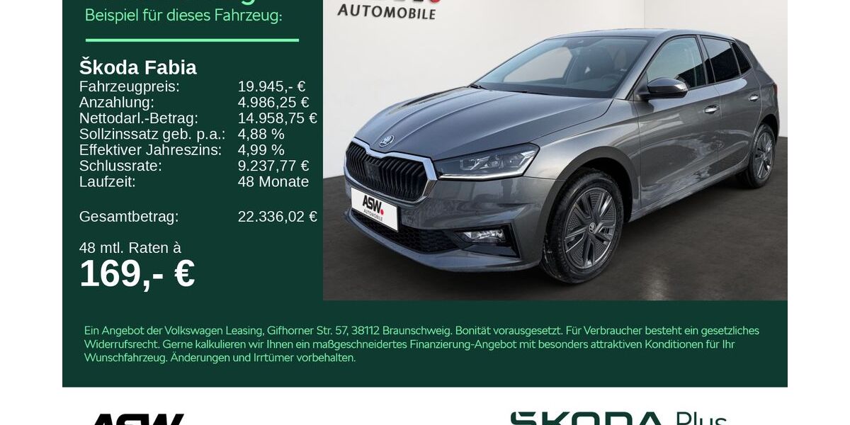 Skoda Fabia 4.500 km 19.945 &euro; Bad Rappenau 74906