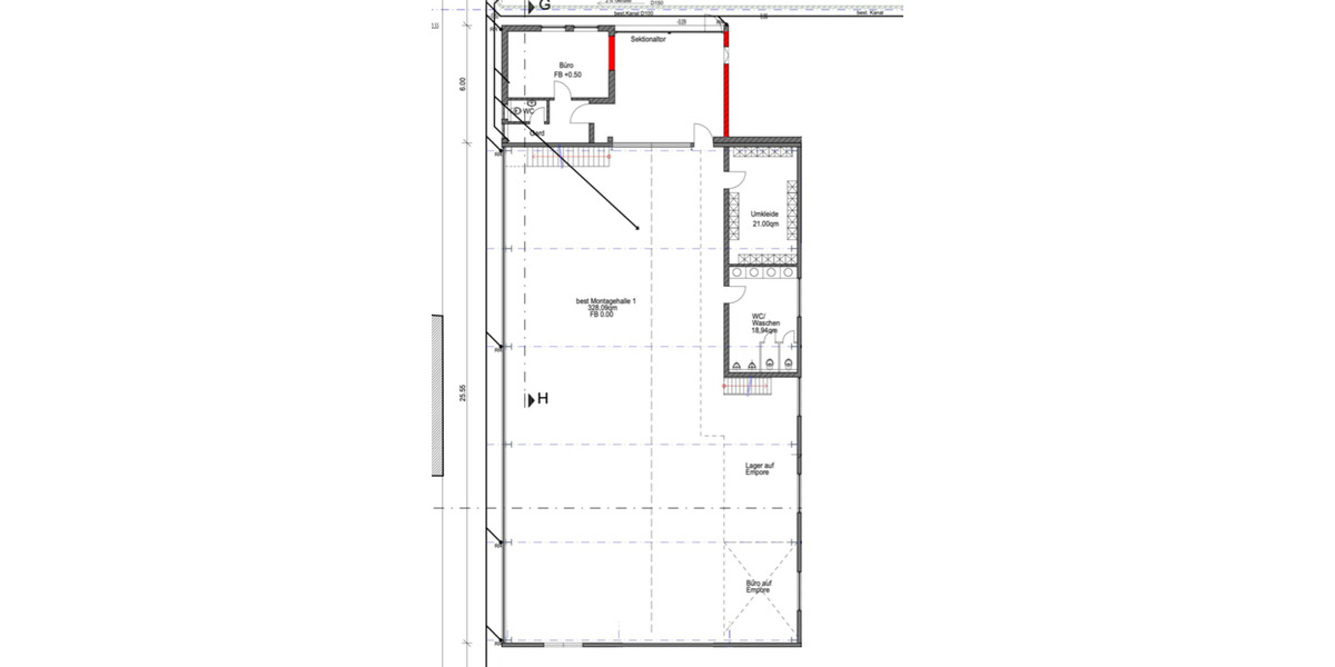 Gewerbehalle für Lager, Produktion oder Logistik zimmer