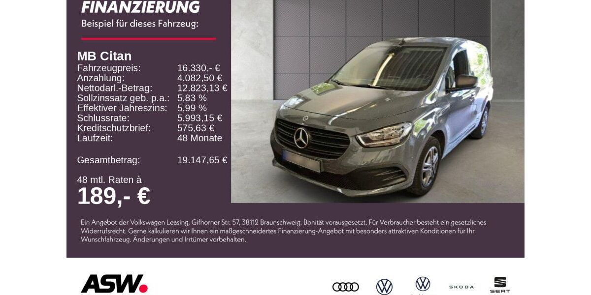 Mercedes-Benz Citan 34.800 km 16.330 &euro; Neckarsulm 74172
