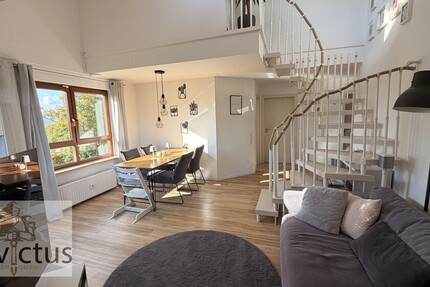 Hier stimmt alles! Moderne Maisonettewhg. charmanter Süd-Loggia und 2 Tageslichtbädern u. Parken 4.5 zimmer