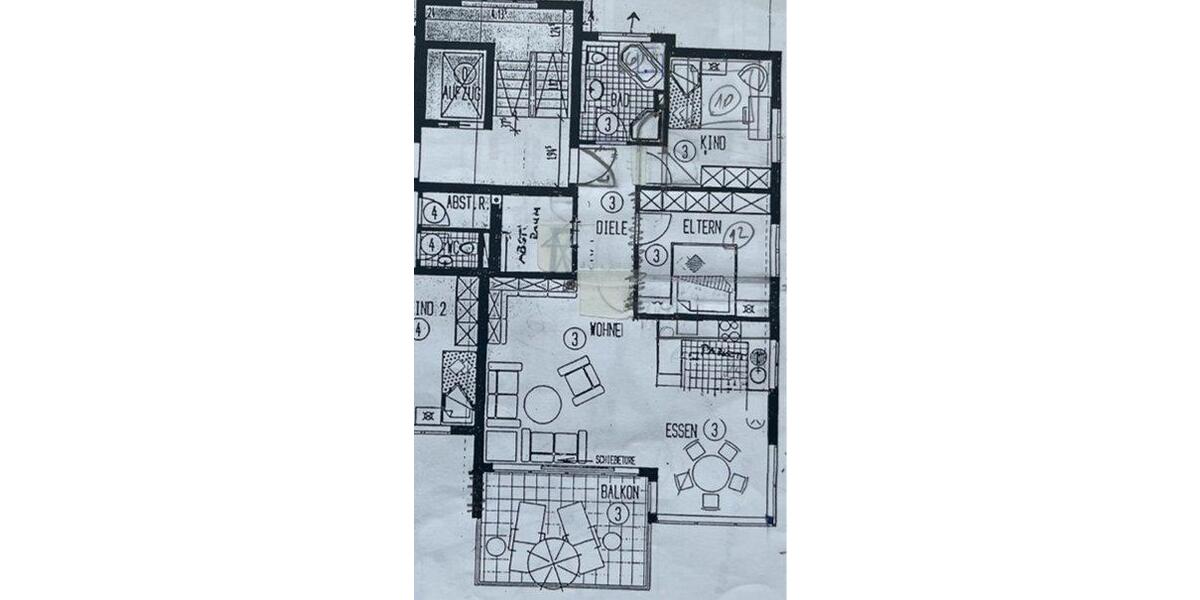 Etagenwohnung Öhringen - 3 Zimmer, 86 m&sup2;, 1.090&euro; | Angebot:26403116