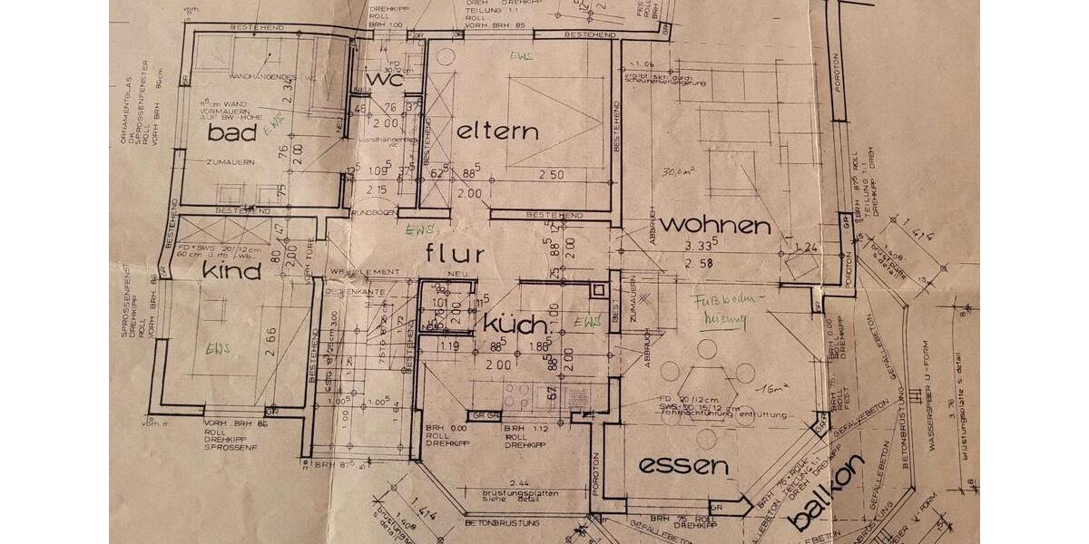 Etagenwohnung Bretzfeld - 3 Zimmer, 105 m&sup2;, 790&euro; | Angebot:25365007