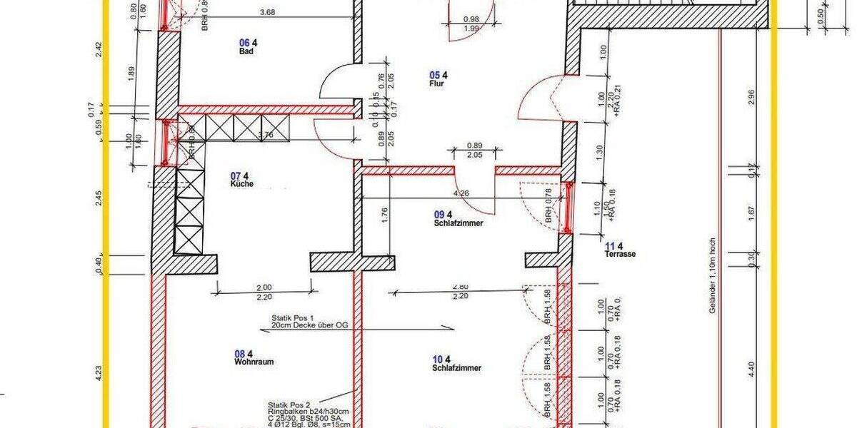 Etagenwohnung Sinsheim-Hilsbach Hilsbach - 3 Zimmer, 79 m&sup2;, 890&euro; | Angebot:26877216