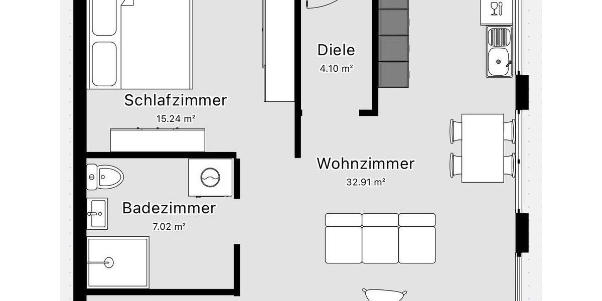 Erdgeschoßwohnung Eppingen - 2 Zimmer, 790&euro; | Angebot:22755669