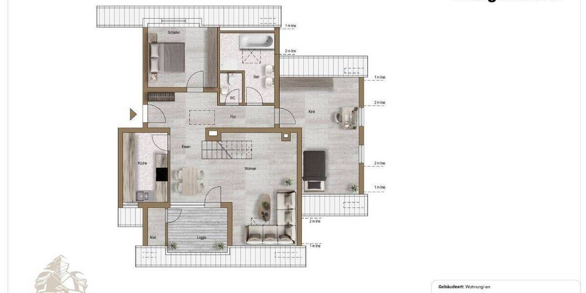 Etagenwohnung Erligheim - 4 Zimmer, 102 m&sup2;, 299.000&euro; | Angebot:26904437