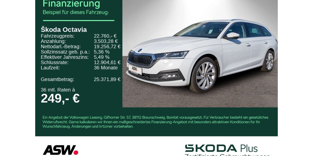 Skoda Octavia 86.200 km 22.760 &euro; Weinsberg 74189