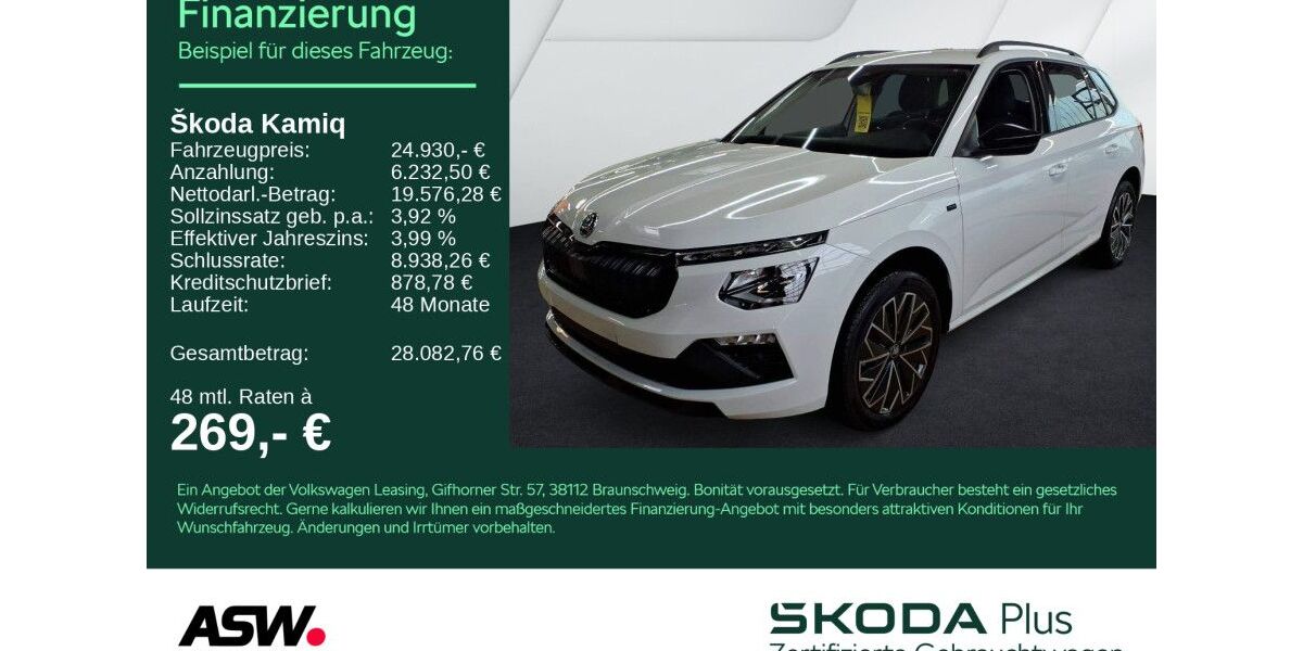 Skoda Kamiq 26.600 km 24.930 &euro; Sinsheim 74889