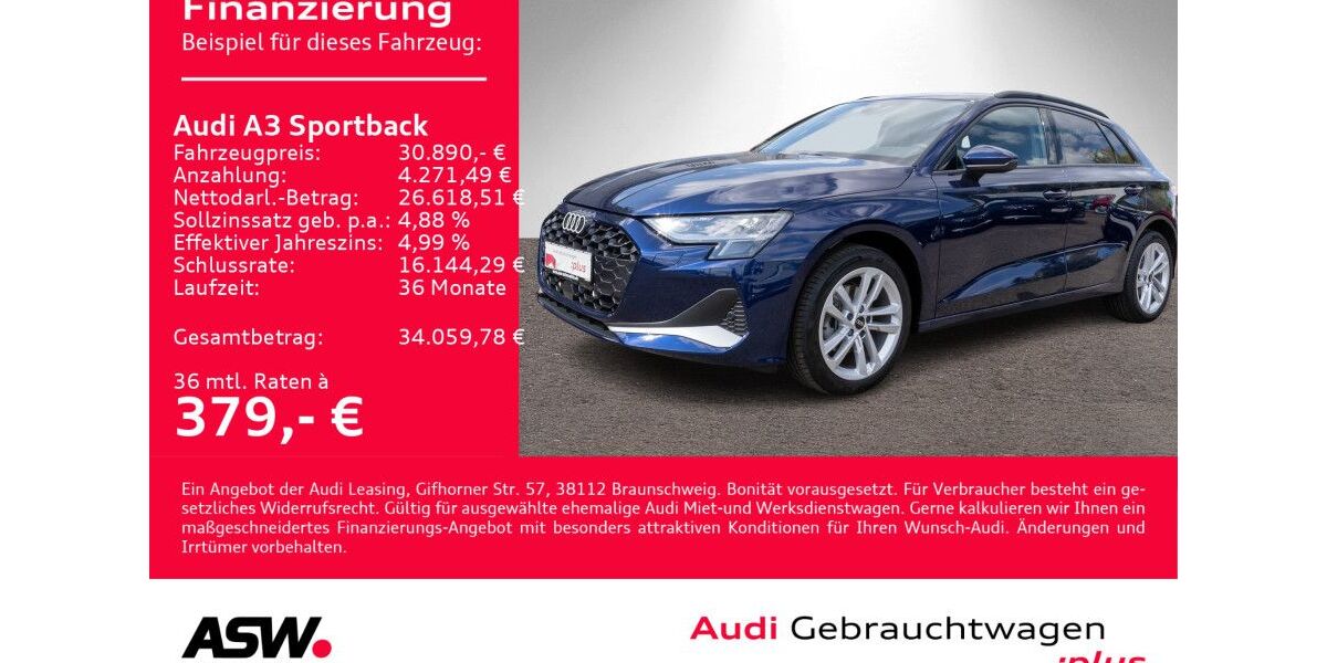 Audi A3 9.900 km 30.890 &euro; Heilbronn 74074