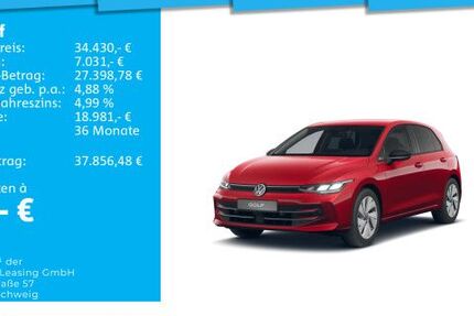 VW Golf 3.000 km 34.430 &euro; Mosbach 74821