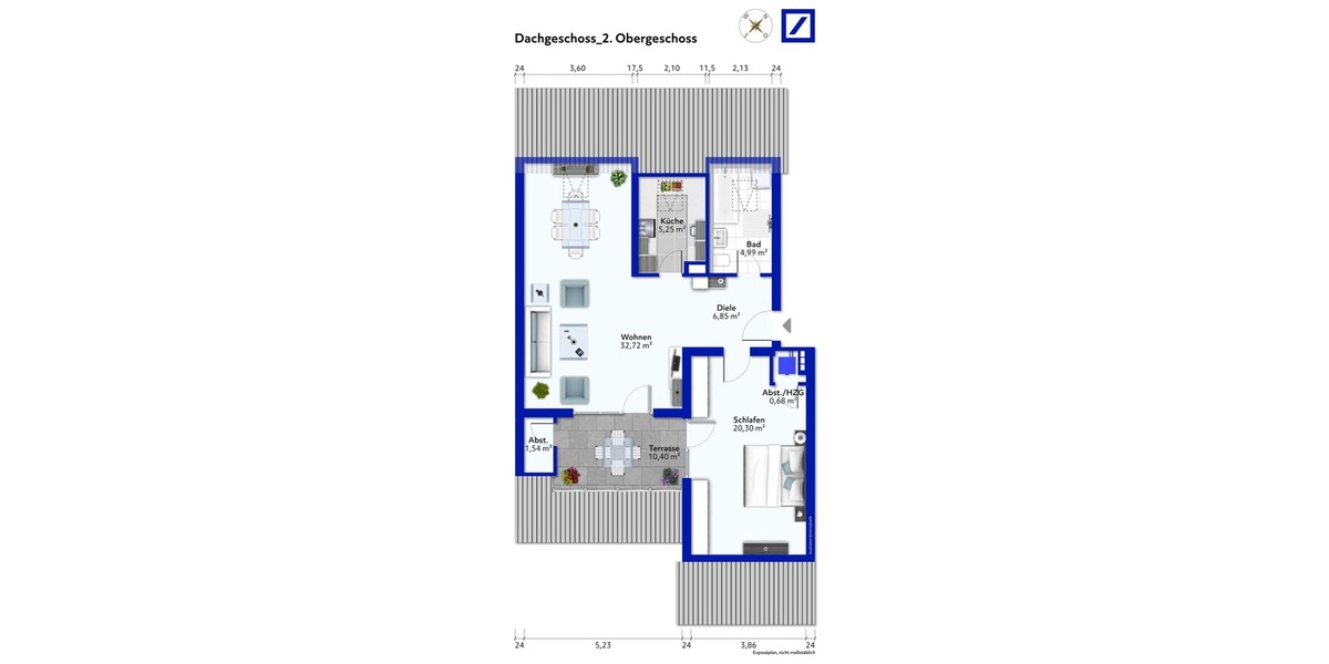 Etagenwohnung Bietigheim-Bissingen Bietigheim - 2 Zimmer, 71 m&sup2;, 250.000&euro; | Angebot:25706134