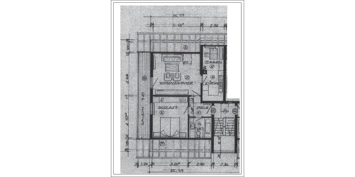 Dachgeschoßwohnung Gemmrigheim - 2 Zimmer, 60 m&sup2;, 179.000&euro; | Angebot:26643794