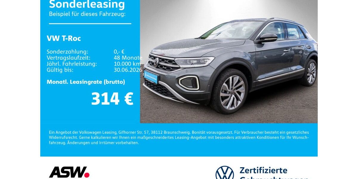 VW T-Roc 62.600 km 24.660 &euro; Bad Rappenau 74906