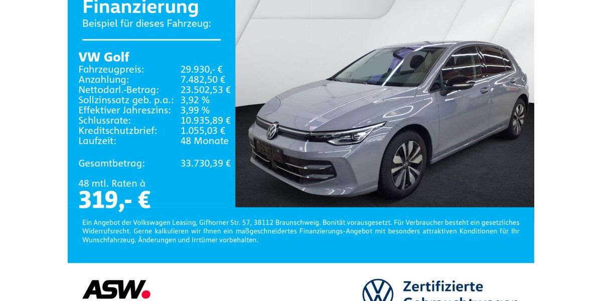 VW Golf 26.100 km 29.930 &euro; Neckarsulm 74172
