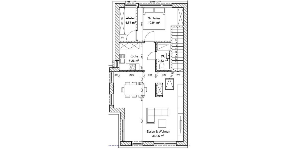 Etagenwohnung Bretzfeld - 2.5 Zimmer, 65 m&sup2;, 800&euro; | Angebot:25309600