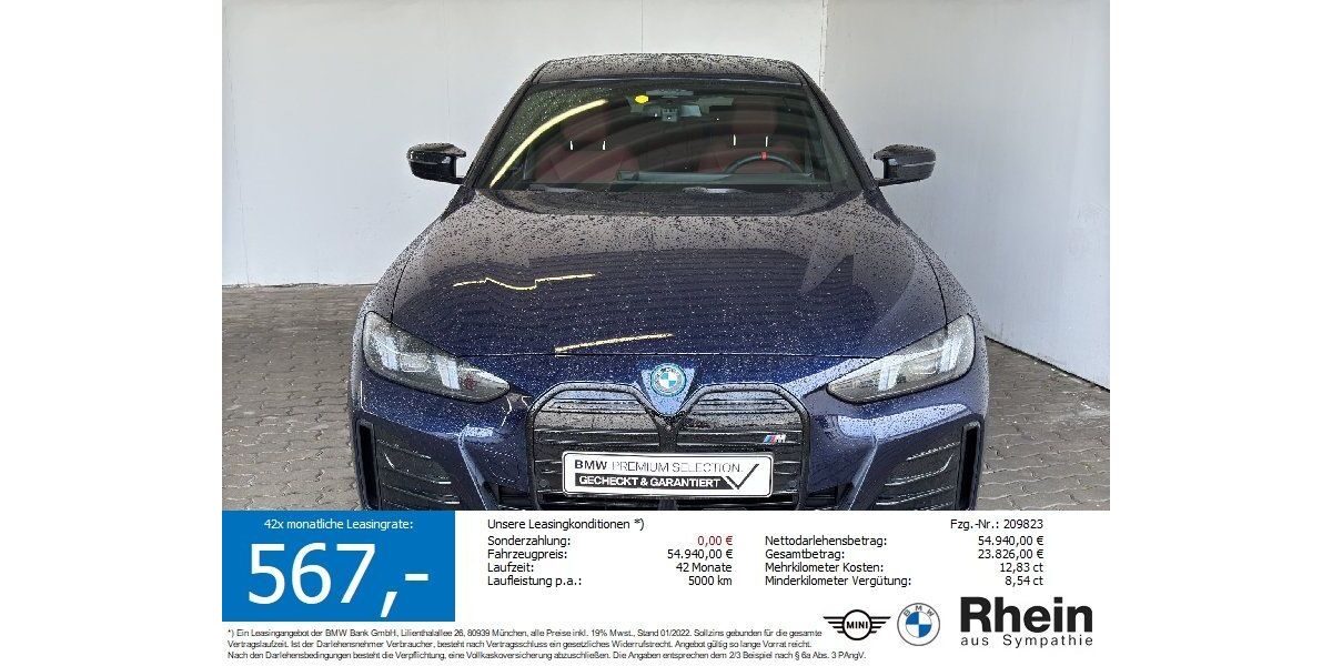BMW i4 21.583 km 53.940 &euro; Heilbronn 74076