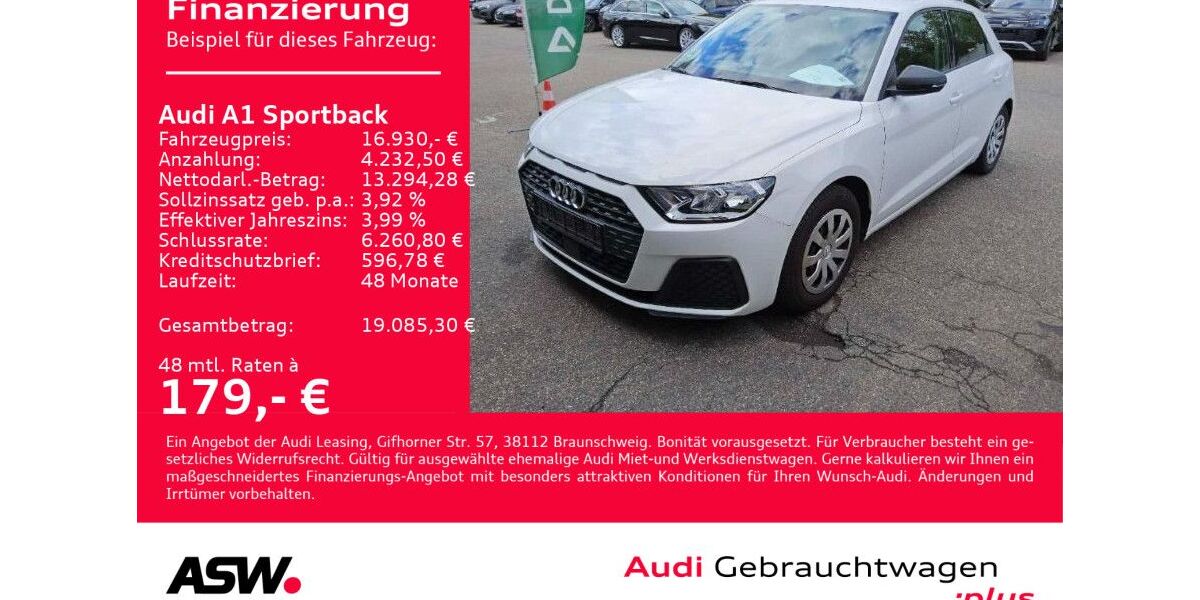 Audi A1 75.700 km 16.930 &euro; Heilbronn 74074