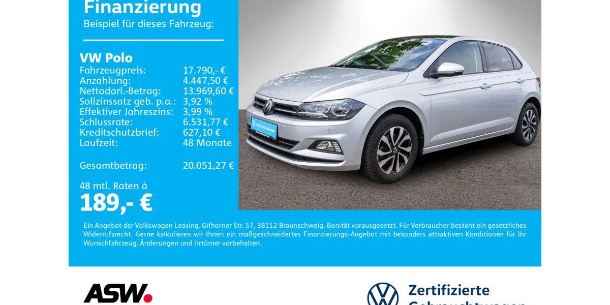 VW Polo 50.000 km 17.790 &euro; Neckarsulm 74172