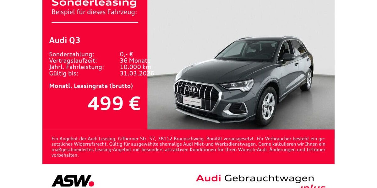 Audi Q3 31.600 km 41.760 &euro; Heilbronn 74074