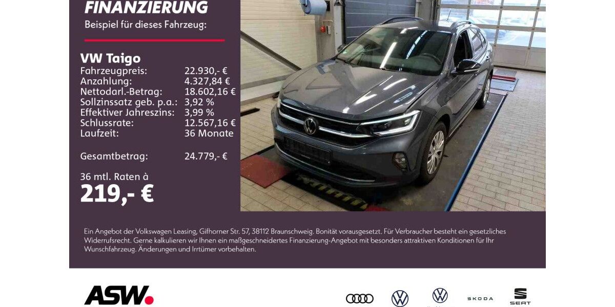 VW Taigo 23.800 km 22.930 &euro; Weinsberg 74189