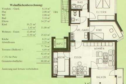 Wohnung Tamm - 3 Zimmer, 81 m&sup2;, 298.000&euro; | Angebot:26924405
