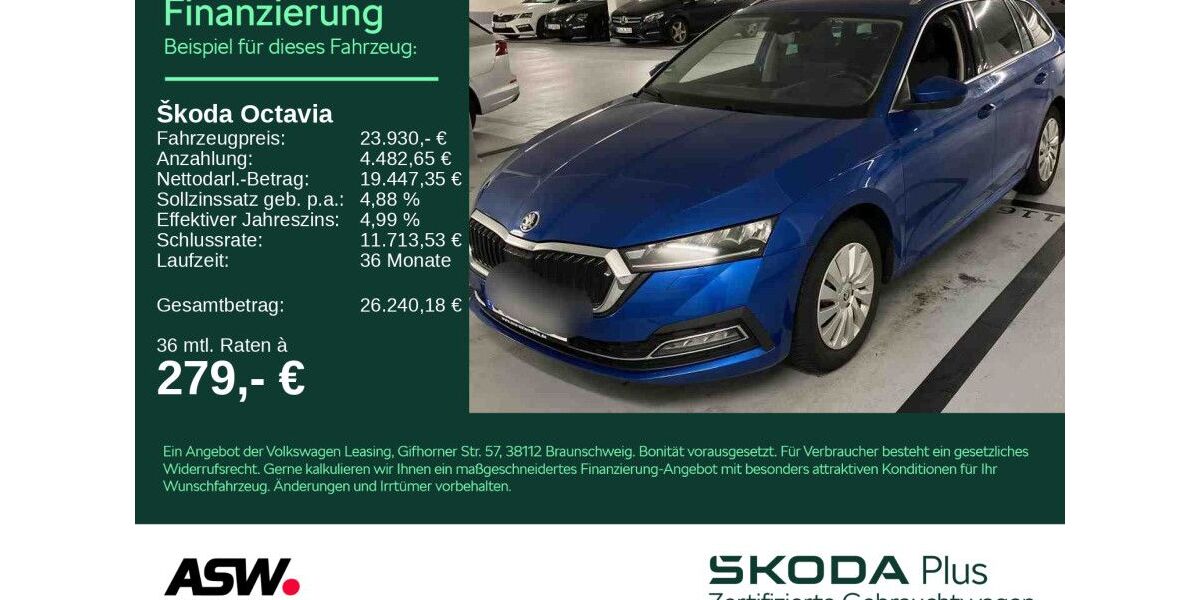 Skoda Octavia 66.900 km 23.930 &euro; Bad Rappenau 74906