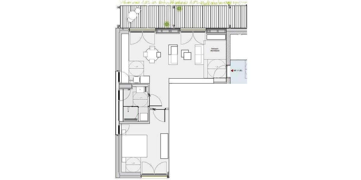 Etagenwohnung Heilbronn Kernstadt - 2 Zimmer, 69 m&sup2;, 1.149&euro; | Angebot:26393569