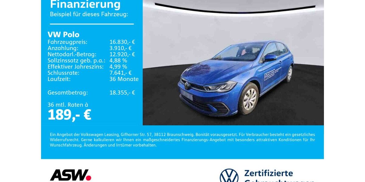 VW Polo 18.600 km 16.830 &euro; Sinsheim 74889